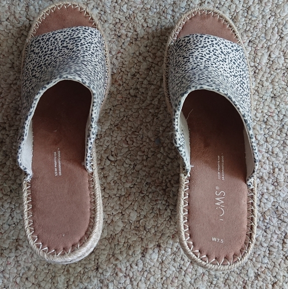 Toms Monica Espadrille Wedges Sandals size 7.5 - Picture 2 of 14